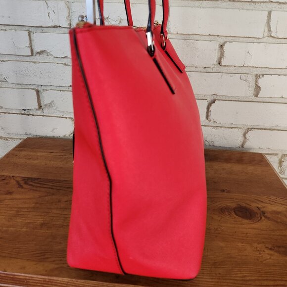 Euc Kate Spade Lucie Cameron Street Rosso Red Shoulder Bag Tote Purse - Picture 6 of 15
